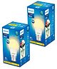 PHILIPS Lighting Base B22 9-Watt LED Bulb (Golden Yellow) - pack of 2