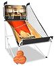 Hop N Play Foldable Basketball Arcade Game, Indoor Steel Basketball Hoop Arcade With 4 Balls and LED Scoring System