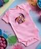 FFlirtygo Holi Theme Cotton Half Sleeves My First Holi Printed Onesie -Pink
