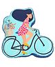 Sivya by Home Reversible Printed Cute Shaped Cushion for Kids - Cycle Shaped
