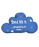 Sivya by Home Reversible Printed Cute Shaped Cushion for Kids - Blue Cloud