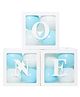 Bubble Trouble Plastic (Pack Of 27) One Balloon Box For Boy 1St Birthday Decoration, Cake Smash, Blue & White - Pack of 27