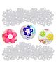 Bubble Trouble Flower Shape Balloon Clips for Balloon Holder Birthday Party Event Decorations - Pack of 24