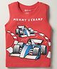 Bodycare Cotton Knit Sleeveless Tank T-Shirt With Mummys Champ Text Print - Red