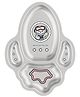 Happy Hues Rocket Stainless Steel Divided Meal Plate Tray-4 Compartments Dinner Dish for Babies-Toddlers & Kids