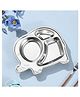 Happy Hues Elephant Stainless Steel Divided Meal Plate Tray-4 Compartments Dinner Dish for Babies-Toddlers & Kids
