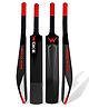 Woke Stalwart Heavy Duty Plastic Cricket Bat,Full Size (L 86.36 x B 11.43 cm) Premium Bat for All Age Groups  Kids/Boys/Girls/Adults (STALWART (Black))