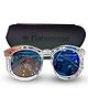 Babymoon Solid Transparent Round Sunglasses - Blue