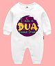 The Peppy Tend 100% Cotton Eid Theme Full Sleeves I Am A Dua Come True Printed Full Romper - White