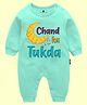 The Peppy Tend 100% Cotton Eid Theme Full Sleeves Chand Ka Tukda Printed Full Romper - Sea Green