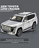 ADKD 1:24 Scale Die Cast Toyota Land Cruiser Car Model Metal Car with Openable Doors & Pull Back with Sound and Light - (Colour May Vary/ Random Color)