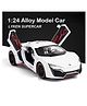 ADKD 1:24 Scale Die Cast Lyken Hypersport Car Model Metal Car with Openable Doors & Pull Back with Sound and Light - (Colour May Vary/ Random Color)