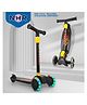 NHR 4 Leval Adjustable Height Smart Kick Scooter With LED Light Up Wheels | Foldable Scooter With PU Wheelsand Brakes | Kick Scooter For Kids 2+ Year