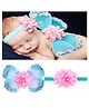 Babymoon Butterfly Fairy Angel Costumes Baby Wings Photography Props with Hairband Set of 2-Blue