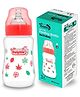 Baby Dolphin Anti-Colic Wide Neck Plastic Feeding Bottle | Pack of 1 | Silicone Nipple | Anti-Colic | Baby Milk Bottle| BPA Free | 250ml| Red.