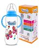Baby Dolphin Anti-Colic Plastic Feeding Bottle 250ml with Handle | Liquid Silicone Nipple | BPA Free| Anti-Colic | Handle Feeding Bottle | Baby Milk Bottle| Butterfly |Sky Blue.