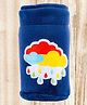 Mittenbooty Baby Broad Neck Bottle Cover for Feeding Bottle upto 150 ml Clouds Patchwork - Navy Blue