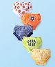 Doodle Poodle 100% Cotton Briefs With Stripes & Sports Theme Print Pack Of 5 - Multicolour