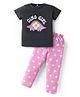 Nite Flite Cotton Knit Full Sleeves Dinosaur Printed Night Suit Set - Multi Colour