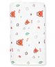 Zizuka Muslin Newborn Baby Swaddle - Animal Teddy Print -1M x 1M
