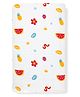 Zizuka 100% Cotton Muslin Swaddle for Newborn Baby Red Fruit Print - Red & White