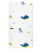 Zizuka Super Soft Newborn Baby Muslin Cotton Swaddle Wrap Towel Whale Print - Blue