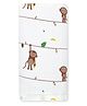 Zizuka 100% Soft Cotton Muslin Swaddle for Baby Monkey Print - Brown