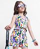 OLLINGTON ST. Cotton Sleeveless Co-ord Set of Printed Top & Shorts - White