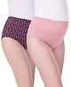 Bella Mama Cotton Elastane High Coverage Printed Panty Set Pack Of 2 (Colour May Vary)