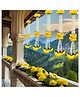 Divyakosh Garlands for Home Decoration, Marigold-Jasmine Hangings (Pack of 10 Pcs, Size 18 Inch Each) | Marigold-Jasmine-Lily-Green Leaves Hangings | Mandir Pooja Room, Wedding Decoration |