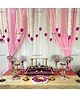 Divyakosh Lotus Hanging 5 Pcs|Floral Wall Hangings For Temple Décor -Showpieces For Stage Decor| Wall Decoration With Pink Lotus Buds Hanging For Home Decor,Diwali,Festival Décor|4 Ft Each|,4 Feet