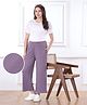 Bella Mama Full Length High Coverage Rib Knit Pant - Lilac