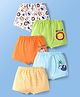 Doodle Poodle 100% Cotton Stripes & Animal Printed Trunks Pack Of 5 - Multi Colour