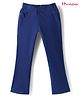 Honeyhap Premium Cotton Knit  Full Length Jeggings With Bio Finish - Navy Blue