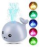 Happy Hues Baby Whale Fun Bath Toy with Auto Sensor, Flashing Lights-and Water Sprinkler  Fun Pool Game for Babies & Toddlers