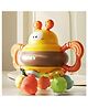 HAPPY HUES Silicone Rattle & Teether Toy- Baby Silicone Teething Toys - Sensory Toys-6 Months+