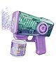 Happy Hues Automatic Bubble Gun  LED Light-Up Bubble Machine for Kids, Includes Bubble Solution, Perfect for Parties & Outdoor Fun!