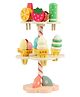 Happy Hues  Wooden Ice Cream & Popsicle Toy Playset for Kids -11 Pieces
