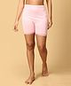 The Mom Store Cotton Solid High Waist Maternity Shorts -  Rose Pink