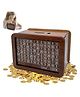 Azhari Wooden Money Saving Box Cash Saver Money Box with Counting Target ?1,00,000 Savings Challenge Piggy Bank Coin & Cash Bank for Kids
