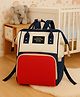 The Cheeky Kidzz Baby Multipurpose Diaper Nappy Bottle Bibs Handbag For Travel Mother Parents Backpack Diapering Shoulder Tote Bag(White Red)