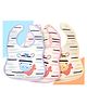 The Cheeky Kidzz Pack of 3 Baby Feeding Bibs Aprons For Babies Girls Boys Drool Bibs With Attractive Giraffe Prints Every Day Use Button Style Double Layered