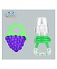 The Cheeky Kidzz Baby Soft Silicone Fruit Shape Standing Teething Toy With Fruit Vegetable Food Feeder Nibbler Teether BPA Free (GREEN)