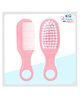 The Cheeky Kidzz New Born Baby Soft Bristles Hair Loop Design Comb And Soft Bristles Brush For Babies Sensitive Skin Hair Care (PINK)