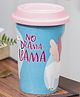 VONCASA Coffee Mug with Lid Ceramic Mug for Coffee Tea Milk Drinkware - 400 ml