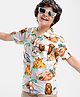OLLINGTON ST. 100% Cotton Shirt With Lion Print - Multicolour