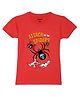 Wear Your Mind Cotton Warner Bros Scooby Doo Featuring Half Sleeves Character Printed Tee - Red
