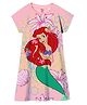 Wear Your Mind Disney The Little Mermaid Featuring Half Sleeves Ariel Printed Dress - Pink
