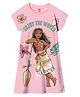 Wear Your Mind Disney Moana Featuring Half Sleeves Character Printed Dress - Pink