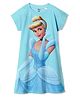 Wear Your Mind Disney Cinderella Featuring Half Sleeves Character Printed Dress - Sky Blue